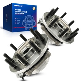KAX 515063 Pair Front Wheel Hub Bearing Compatible with 2000-2002 Dodge Ram 2500 8.0L 4WD,8 Lug W/ABS