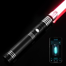 DAMIENSABER RGB V3 Smooth Swing Light Saber 16 Sound Fonts, Motion Control Light Sabers, Infinite Color Changing and 16 RGB Light Saber for Adults Support Heavy Dueling
