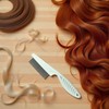 White Long Handle Metal Hair Nit Comb Remove Head Nits