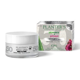 Planter's - Anti-Age Gesichtscreme mit Aloe Vera und Pitaya LSF 15. Geeignet für Sommer und Winter dank ihrer klimatisierenden Feuchtigkeitsformel, 50 ml