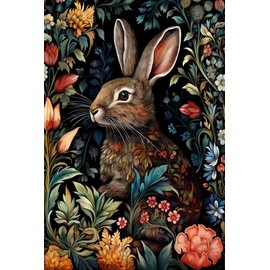 EIBEILI Diamond Painting Kits for Adults DIY 5D Diamond Art Paint with Round Diamonds Full Dril Gem Rabbit Art Painting Kit for Home Wall Decor Gifts 12x16inch