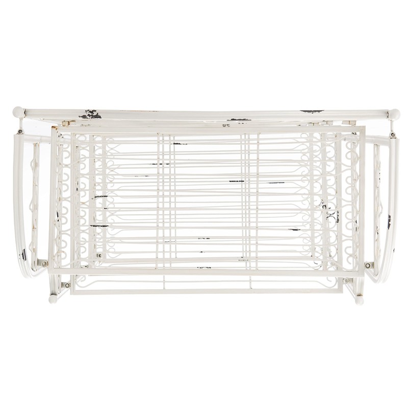 Safavieh PAT5014B Outdoor Collection Amaris Antique White Wrought Iron 4-Tier
