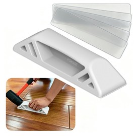 YOKIZE Updated Version Floor Gap Fixer Tool-LVP Installation Kit-Includes 5 Sheets Reusable Pads | Simple Operation & Floor Protection | Fits Mainstream Wood/Vinyl & Most Regular Textured Floors
