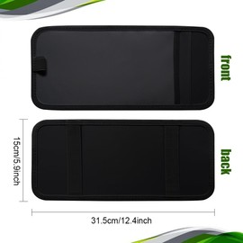 Handicap Placard Holder for Auto, Disabled Parking Permit Sign Protector for Car Visor, Visor Handicapped Placard Holders with Pen Holder Card Slot, Universal Visor Accessories for Disability Parking