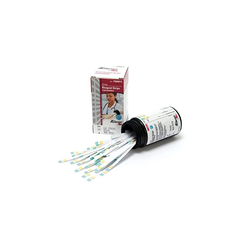 Pro Advantage P080012 Urine Reagent Strips, 2 Parameter, Glucose, Protein,
