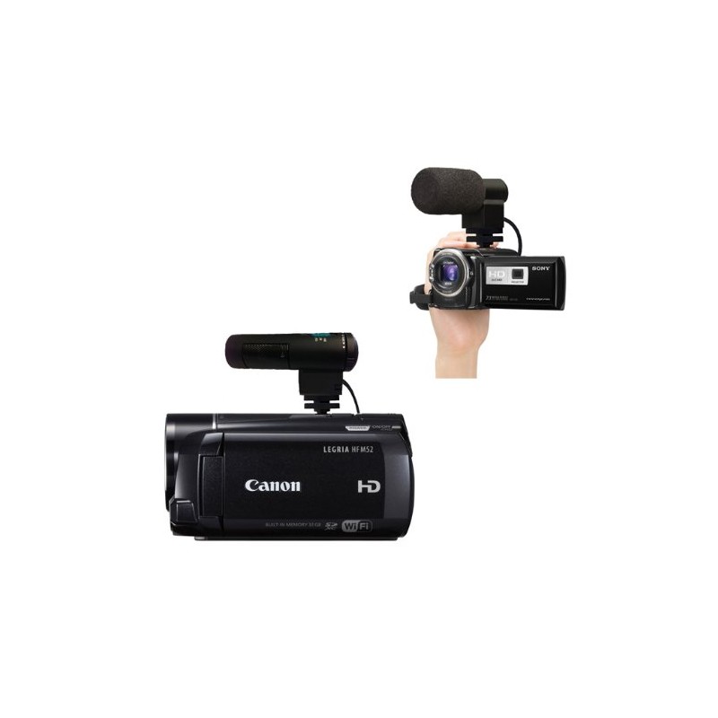 Stereo Microphone with Windscreen (Shotgun) for Canon EOS 5D Mark