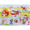 goki 57375 Wooden Fire Brigade Puzzle 7 Pieces