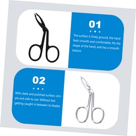 Baluue 6pcs Stainless Steel Eyebrow Tweezers Precision Flat Slanted Tip Grooming Tools for Beauty Eyebrow Trimming and Facial Care Ergonomic Design Buckle for Easy Storage