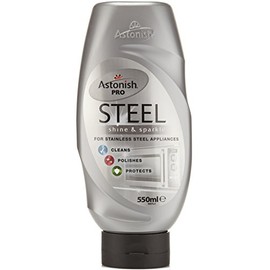 Astonish Pro Steel - Shine & Sparkle For Stainless Steel Appliances - 550ML