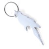 Komonee Parrot Silver Bottle Opener Key Chain Metal Wildlife Bird