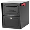 Architectural Mailboxes 6200B-10 Oasis Classic Locking Post Mount Parcel Mailbox