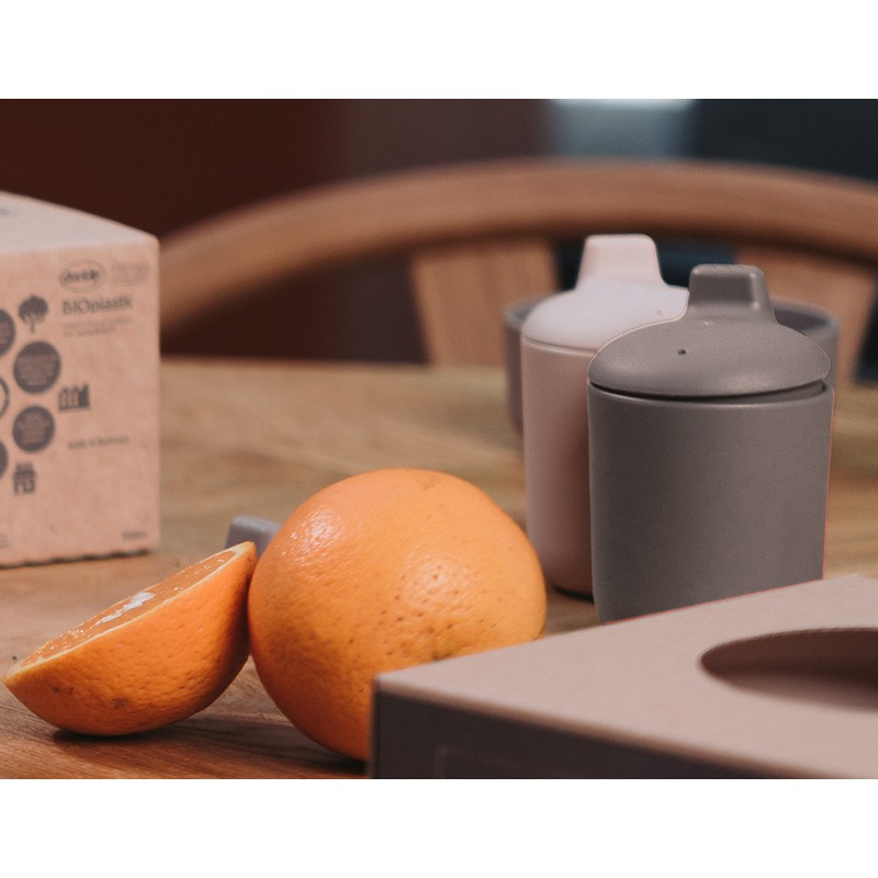 Dantoy - Tiny Biobased Sippy Cups - Mocha & Nude