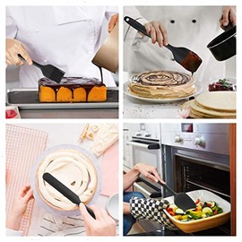 Esptulas de Silicona, esptulas raspadoras resistentes al calor y miniesptulas, juego de 10, antiadherentes, sin BPA, material de calidad alimentaria, 