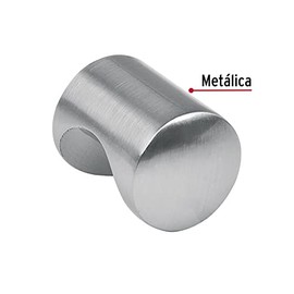 Hermex PER-031, Perilla estilo Cilindro, niquel satinado