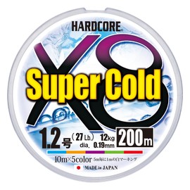DUEL ( デュエル ) Fishing Line HARDCORE Super Cold X8 【 Fishing Line, Fishing Gear, High Strength, High Sensitivity 】
