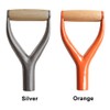 Shovel D Grip Handle,Metal Shovel Replacement Handle with Wooden Grip,31mm