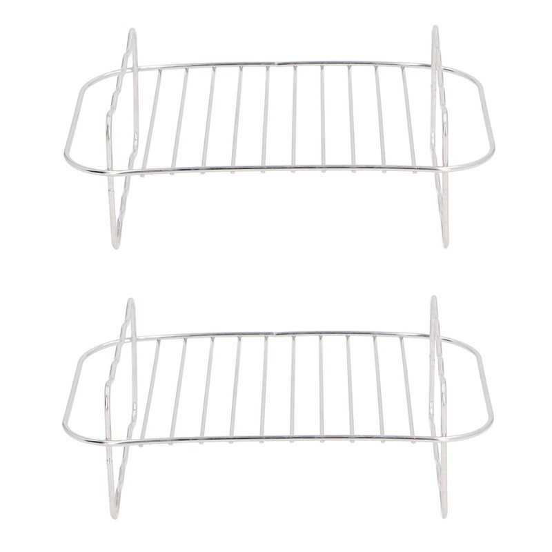 Double Layer Baking Grill Stainless Steel Dishwasher Safe Heat Evenly