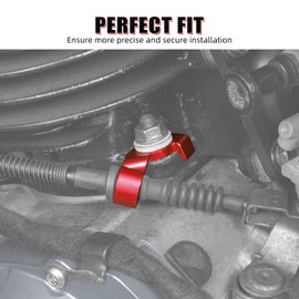 NICECNC Clutch Line Clip 6061-T6 Aluminum Compatible with Yamaha Blaster 200 YFS200 1988-2006, Replacement for 10V-1131E-00 Red