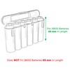 Birdz 5 Clear 18650 & CR123A 6 Battery Holder Storage
