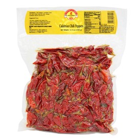 TUTTOCALABRIA Whole Calabrian Chili Peppers, 52.9 oz. More Peppers, Less Oil, Better Value, Hot Chli Pepper, Product of Italy