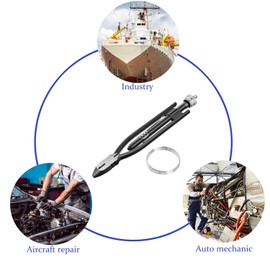 9 Inch Safety Wire Twisting Pliers, Aircraft Wire Twisting Tool with 10 Meters 0.5 mm, Automatic Metal Lock Twister for Aircraft Auto Industry