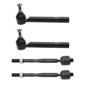 TRQ Front Inner and Outer Tie Rod Set Compatible with 2016-2022 Lexus RX350 2018-2022 RX350L RX450h RX450hL