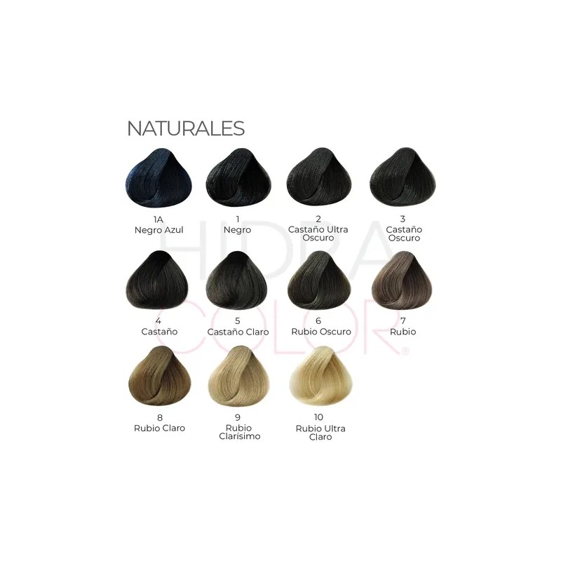 Tinte Para Cabello Hidracolor Naturales 90 Ml + Peróxido Tono