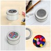 Small tin cans with lid, round metal cans with lid,