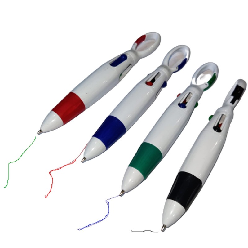 Novelty Nurse Carabiner Pen Multi-colour Retractable Ink Pen - Pack