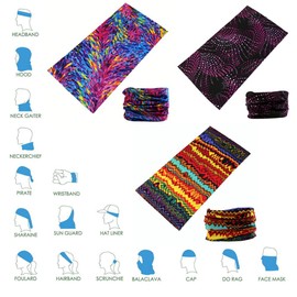 DEMIL Multifunctional Sports Stretchable Seamless Casual Headband Sweatband Magic Camo Scarf Balaclava Headwear Head Wrap