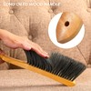 Patelai 2 Pieces Wooden Bench Brushes Fireplace Brush Natural Fiber