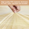 IBEQUEM Clear Round Fitted Vinyl Tablecloth with Elastic Edged, PVC