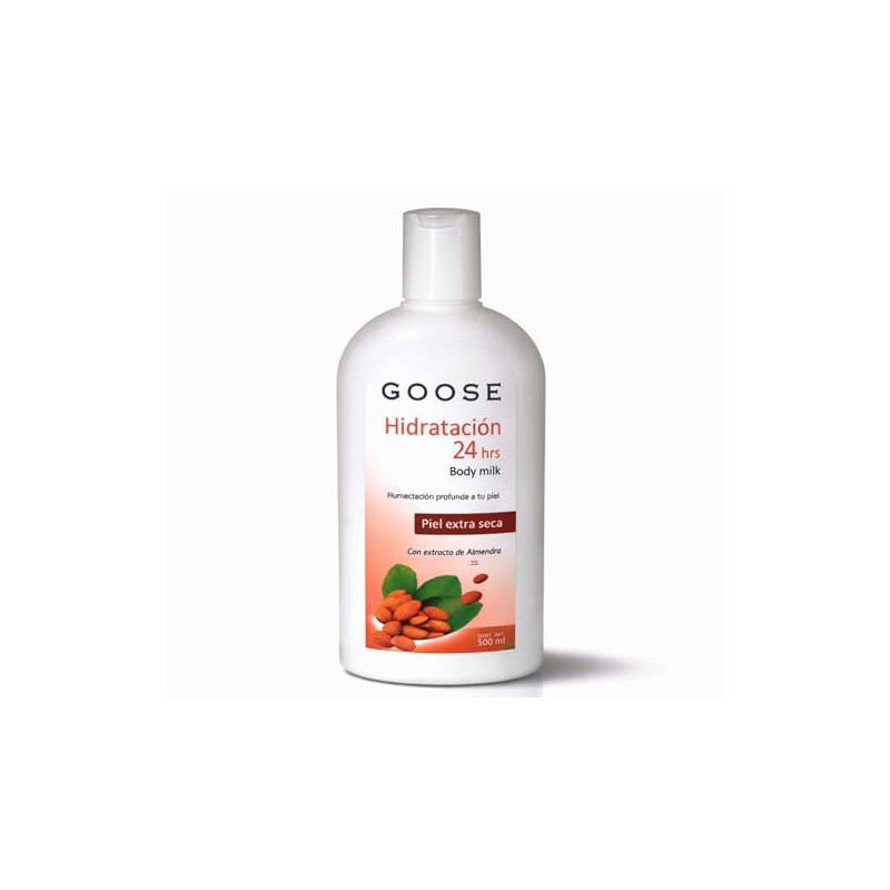 GOOSE Crema Corporal Hidratante 500 ml con Almendra – Nutrición