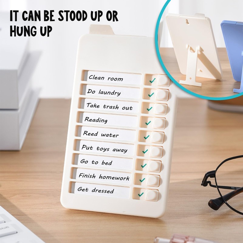 2 Pcs Mini to Do List Checklist Board, Chores Chart
