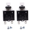 mxuteuk 2Pcs 30Amp Circuit Breakers Push Button Manual Reset 125/250V