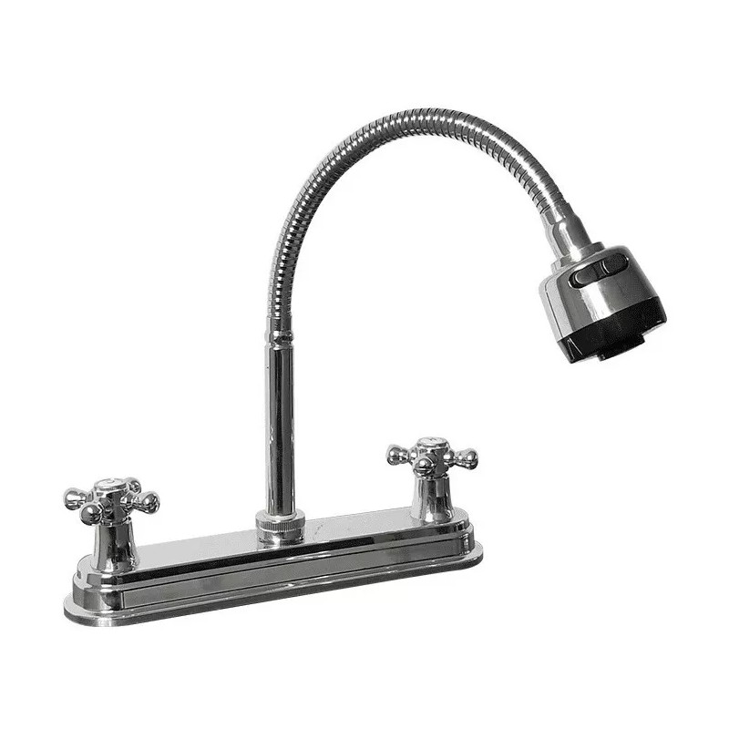 CNX Kit Completo De Tarja Con Mezcladora Flexible Para Cocina