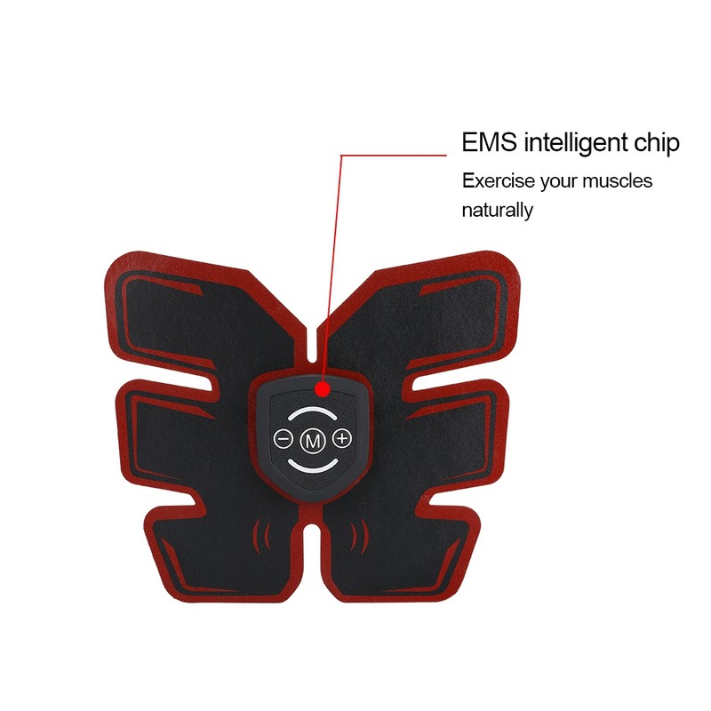 Portable Abdominal Muscle EMS Stimulator Massager Fitness Training Exercising Device