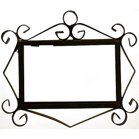 Green Floral Ceramic House Numbers & Letters Tile Size 7.5cm x 3.5cm 2 to 10 Tile Frames (2 Tile Frames)