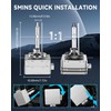 TOPLYGS D3S Hid Headlight Bulbs, 6000K Cold White, 35W OEM