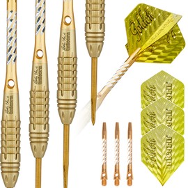 Unicorn World Champion Phase 3|John Lowe|Steel Tip Darts, Gold, 21 G EU