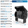 iPoster 7" Quad Monitor Screen Car Backup Camera Rear View