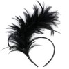 LKQBBSZ Mardi Gras Women's Headpiece Headbands - 20s 50s Feather