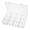 Grid Organizer Box, Bead Boxes with Compartments, 12 Grids Plastic