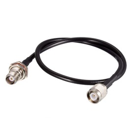 uxcell RG58 RF Coaxial Cable TNC Male to TNC Female Pigtail Jumper Cable 50 Ohm 20 Inch