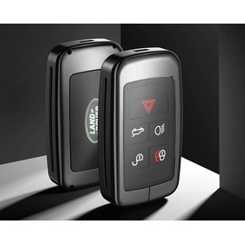 MUMAREN Smart Key Shell Aluminum Alloy Key Holder for Land Rover Defender 90 110 2020-2024 Premium Key Case Key Cover Key Protection Car Specific Design Does Not Block Signal Fall Resistant Scratch