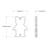 MFC PRO EN13356 Certified, Super Cute, 4 Colors, Bear-shaped, Scandinavian