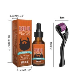 Pemarlis 30ml*2 Beard Growth Kit-Beard Kit for Men,Bartspray zur Bartpflege und Förderung des Bartwuchses,Bartwachstum Öl, Fördert Gesundes Bart Wachstum Geburtstag & Valentinsgeschenke