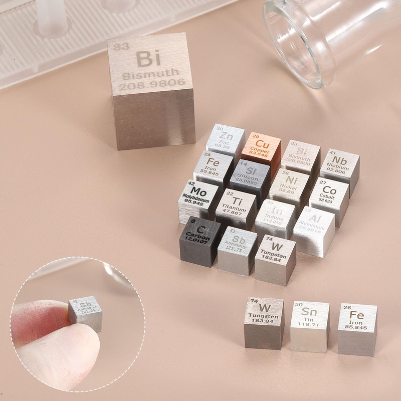 sourcing map Copper Cube, 1.5 Inch High Density Metal Element