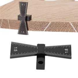 MAGT Dovetail Marker, Woodworking Dovetail Template Aluminium Alloy Dovetail Gauge Tool with Scale 1:5/1:8