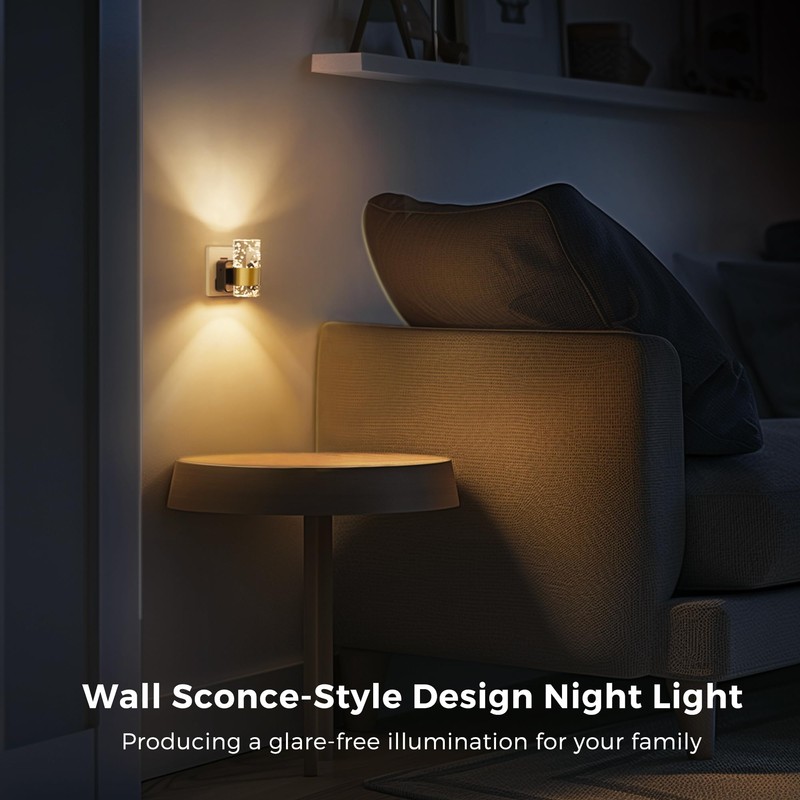 LOHAS-LED Plug in Night Light, Acrylic Night Light with Dusk